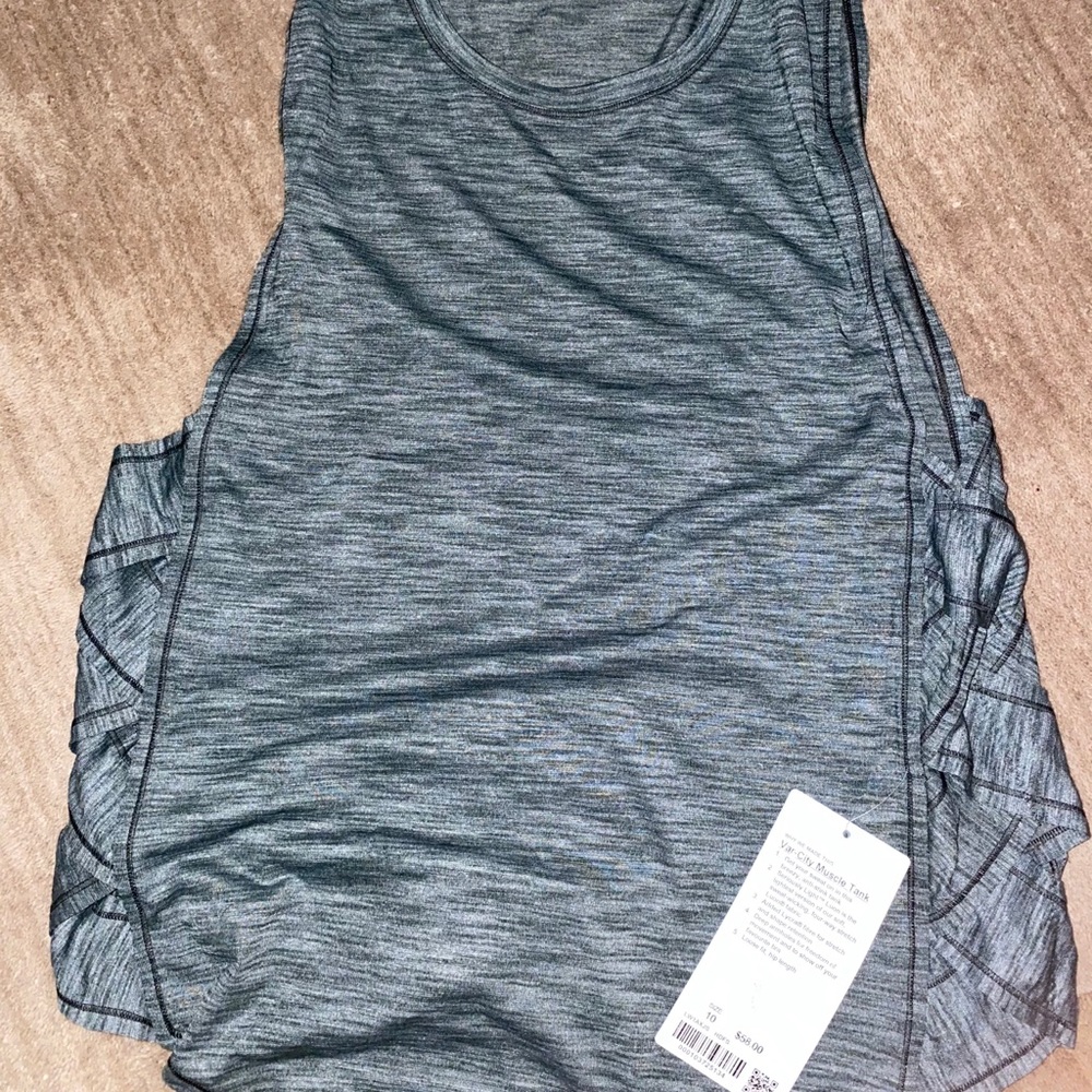 NWT Lululemon Varsity Muscle Tank Sz 10 Green